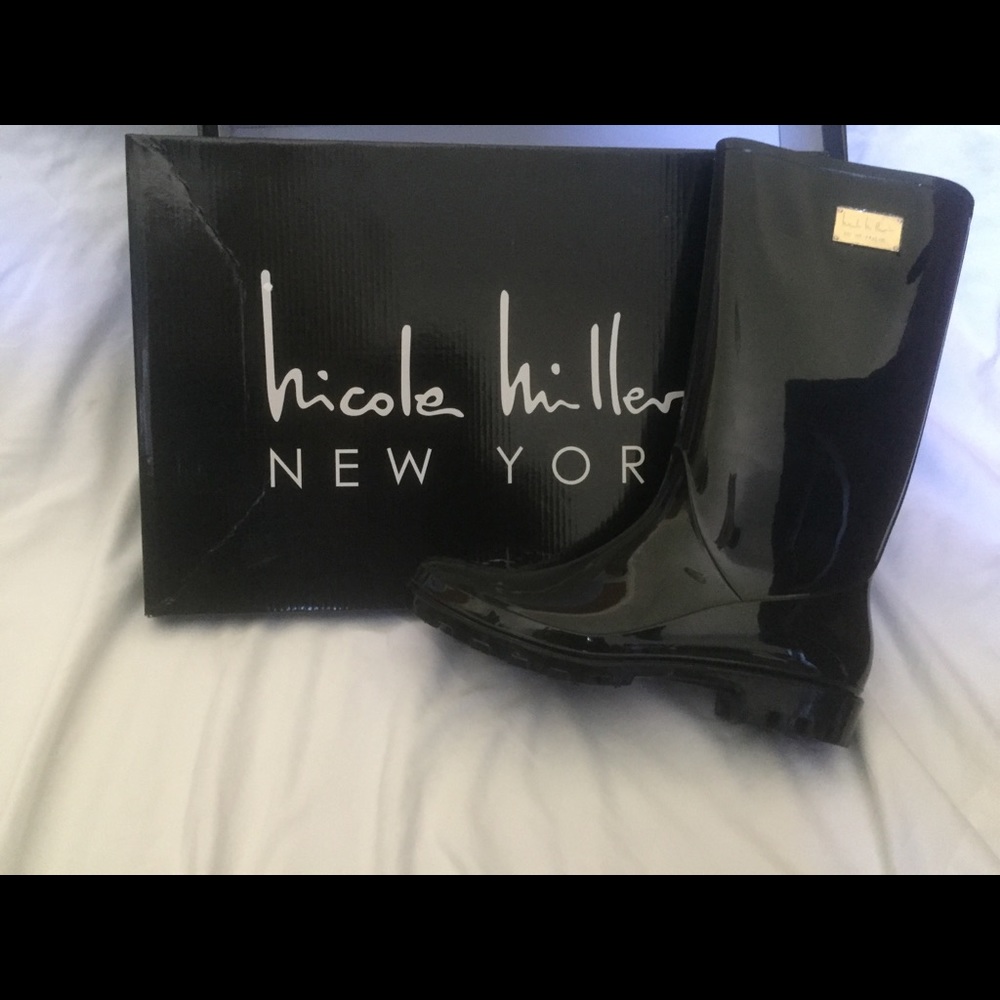 NIB Nicole Miller Waterproof Rain Boots